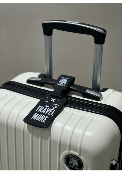 1 Adet Universal Bear Club Baskılı Bavul Etiketi Valiz Etiketi Su Geçirmeyen Pvc Isimli Kartlık