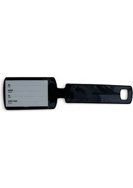 1 Adet Universal Bear Club Baskılı Bavul Etiketi Valiz Etiketi Su Geçirmeyen Pvc Isimli Kartlık