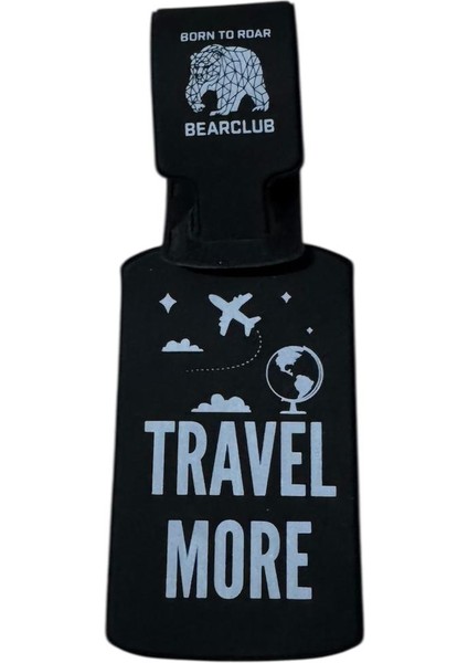 1 Adet Universal Bear Club Baskılı Bavul Etiketi Valiz Etiketi Su Geçirmeyen Pvc Isimli Kartlık