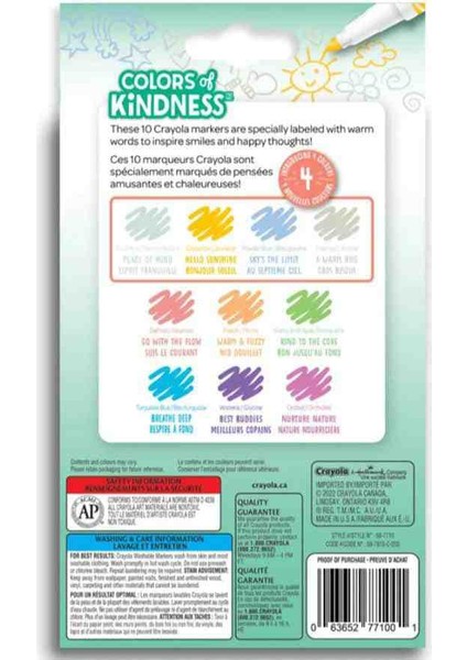 Colors Of Kidness Fine Line-10 Washable Markers-Amerikan-Nontoxic-20 Yıkanabilir Boya Kalemi fiyatları