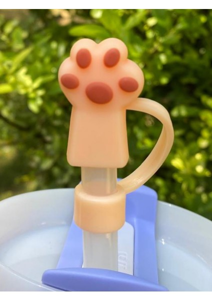 1 Adet Renkli 10 mm Için Pipet Tıpası Çiçekli Pipet Kapağı Quencher Pipet Tıpası 40 Oz ve 30 Oz Uyumlu