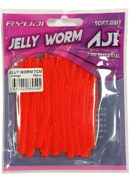 Jelly Worm Tpr 7.5cm, 20AD. fiyatları