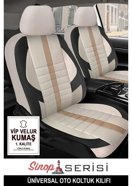 Opel Mokka 1.4 (140 Hp) Turbo Ecotec Start/stop 2016 Uyumlu Velür Serisi Serisi Bej Oto Kılıfı Tam Set