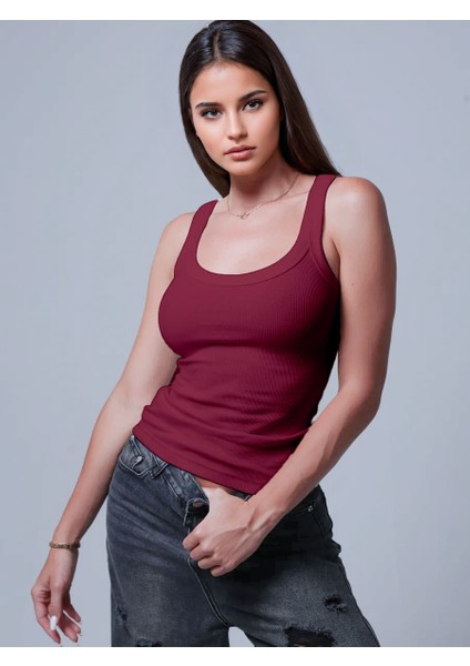 Geniş Askılı Fitilli Atlet