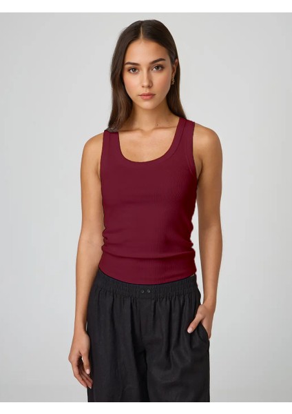 Geniş Askılı Fitilli Atlet