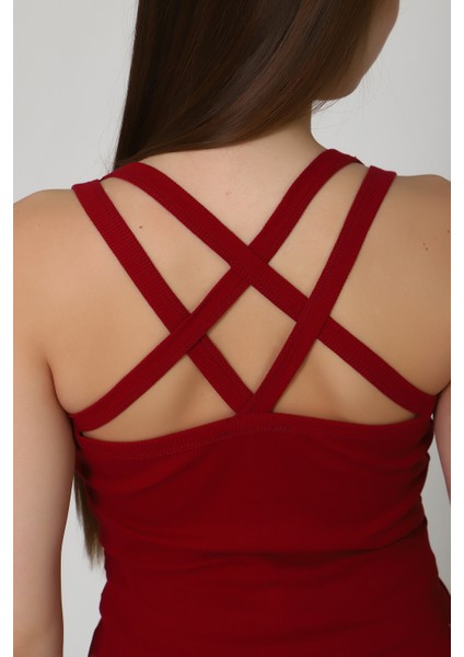 Çapraz Askılı Fitilli Atlet