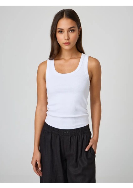 Geniş Askılı Fitilli Atlet