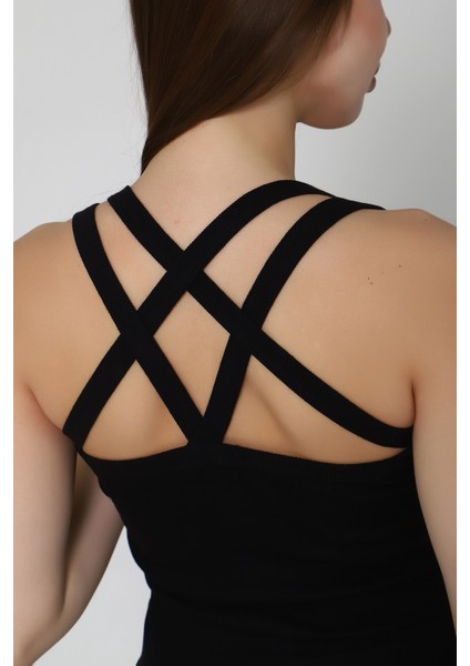 Çapraz Askılı Fitilli Atlet