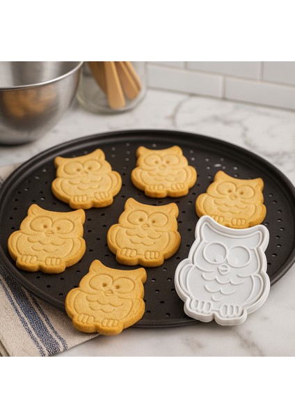 Baykuş Şeklinde Kurabiye Kalıbı – Sevimli Desenli, Dayanıklı ve Kullanışlı | 7,7 x 9,5 x 1,2 cm fiyatları