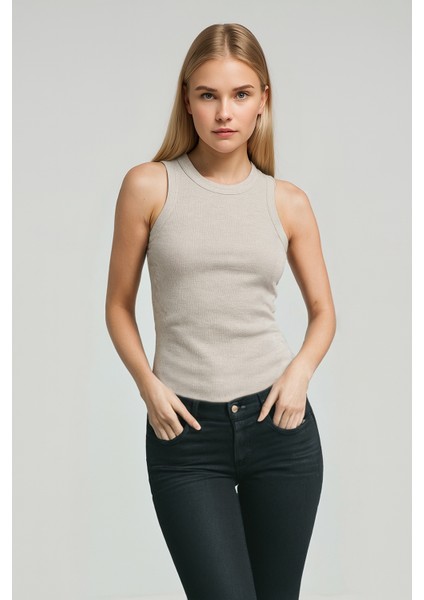 Halter Yaka Fitilli Atlet