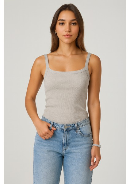 Ince Askılı Fitilli Atlet