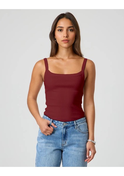 Ince Askılı Fitilli Atlet