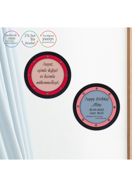 Sevgiyle Tasarlandı, Hayat Eşimle Değişti Kızımla Mükemmelleşti Yazılı Hediyelik Bebek Dekoru