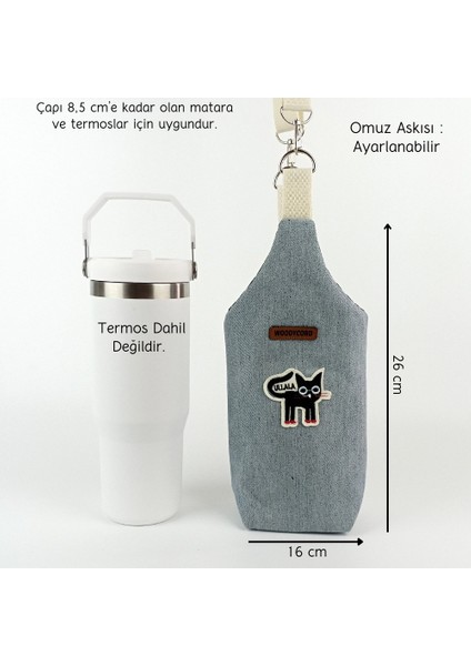 El Yapımı U Model Ullala Kedili Matara Kılıfı Iceflow 0,89 fiyatları