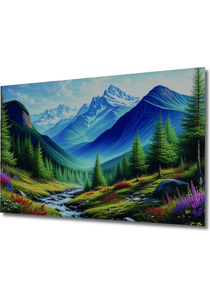 Çerçeve Görünümlü Mistisizm Rüzgarı Dijital Sanat Dekoratif Ahşap Ev/işyeri/ofis Kare Tablo fiyatları