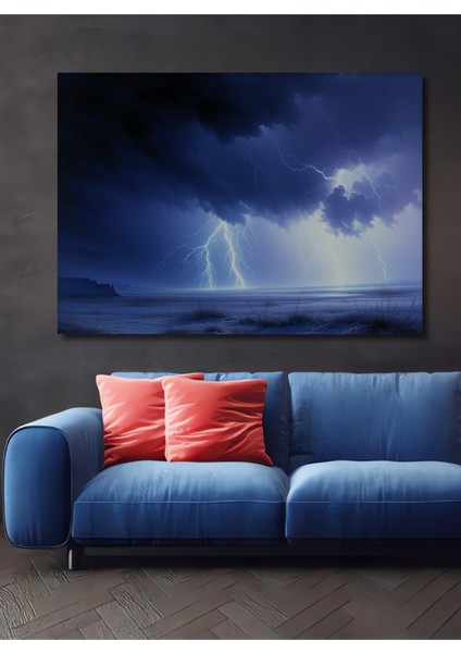 Çerçeve Görünümlü Şövalyelerle Kuşatılmış Kale Yağlı Boya Görünümlü Ahşap Ofis Yuvarlak Tablo