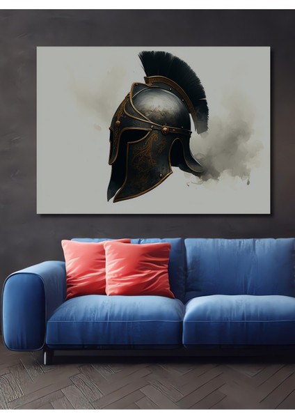 Çerçeve Görünümlü Kırmızı Gülün Aşkı Yağlı Boya Görünümlü Dekoratif Ahşap Ofis Yuvarlak Tablo