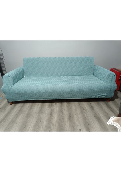 jakar koltuk örtüsü çekyat kılıfı kanepe örtüsü 3lü esnek lastikli çizgili desen