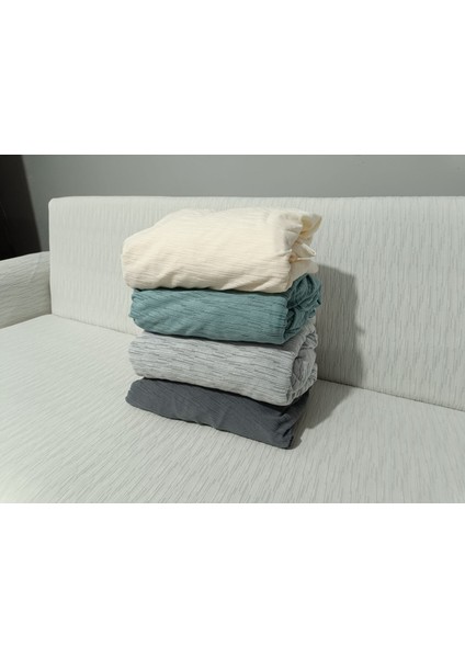 jakar koltuk örtüsü çekyat kılıfı kanepe örtüsü 3lü esnek lastikli çizgili desen modelleri