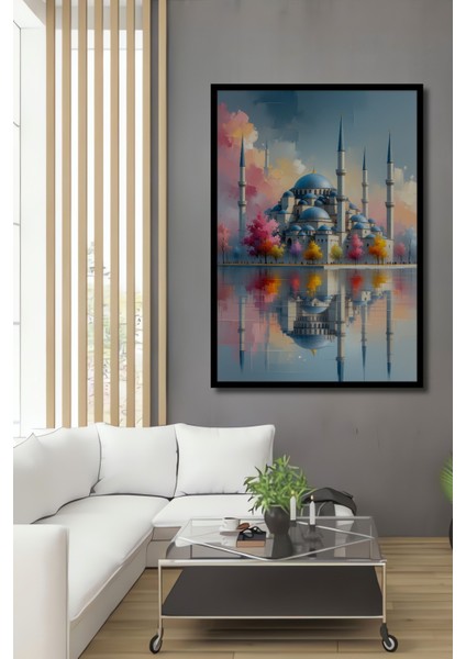 Piyanist Gölgesi Dekoratif Ahşap Dekoratif Ev/işyeri/ofis Kare Tablo