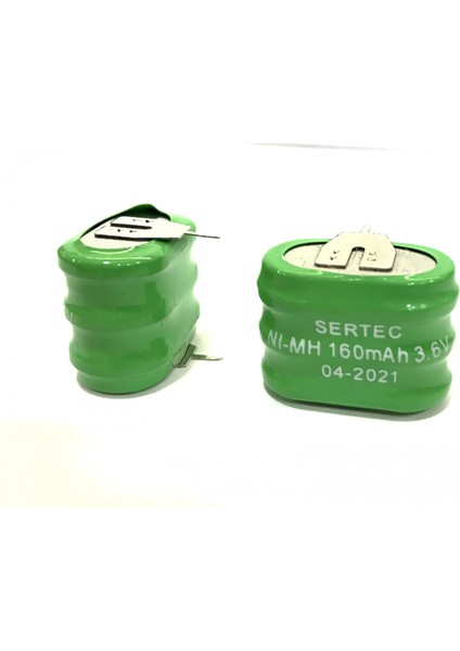 3.6V 3S1P 160 Mah 2 Pin Nı-Mh Buton Pil