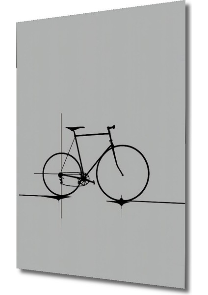 Çerçeve Görünümlü Soyut Piyano Tuşları Kara Kalem Görünümlü Ahşap Ofis Yuvarlak Tablo fiyatları