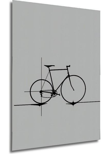 Çerçeve Görünümlü Soyut Piyano Tuşları Kara Kalem Görünümlü Ahşap Ofis Yuvarlak Tablo modelleri