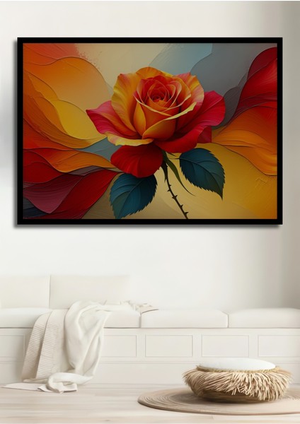 Muhteşem Ayçiçeği Rüyası Dekoratif Ahşap Ev/işyeri/ofis Kare Tablo