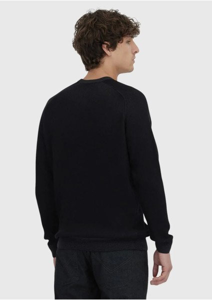 Siyah Bisiklet Yaka Selanik %100 Pamuk Triko Kazak indirimleri