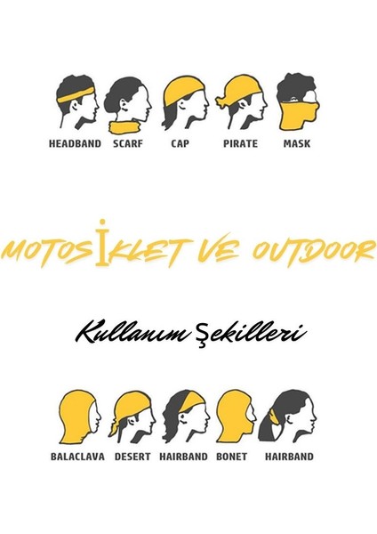 DN420 Matrix 4 Mevsim Motosiklet ve Outdoor Bandana - Balaklava modelleri