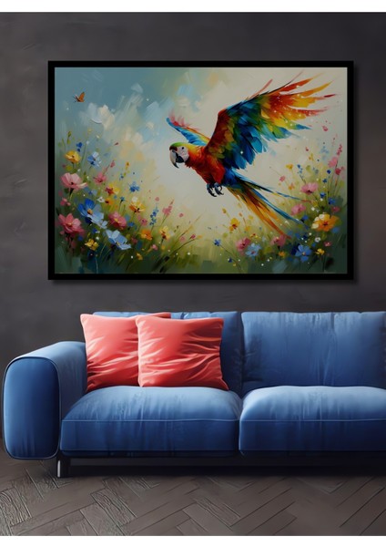 Modern Kesik At Yağlı Boya Görünümlü Dekoratif Ahşap Ev/işyeri/ofis Kare Tablo