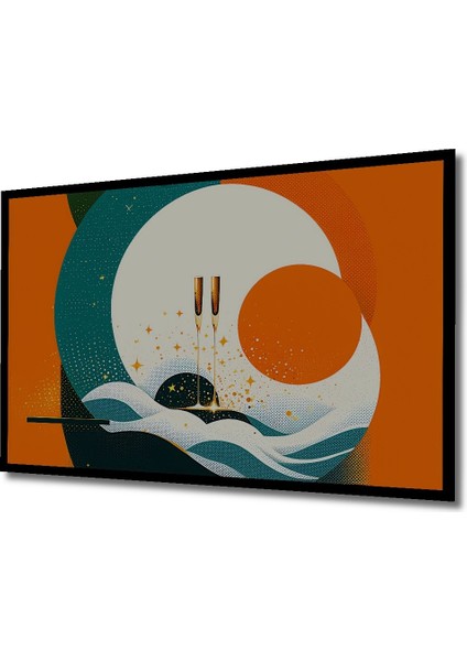 Gökyüzünde Yükselen Şahin Yağlı Boya Görünümlü Dekoratif Ahşap Ev/işyeri/ofis Kare Tablo fiyatları