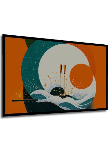 Gökyüzünde Yükselen Şahin Yağlı Boya Görünümlü Dekoratif Ahşap Ev/işyeri/ofis Kare Tablo modelleri