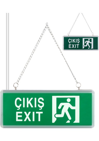 Zmr ZMR-670/Y.00 3W Tek Yön Acil Çıkış Yönlendirme Tabelası - Lambası (38X30X36MM)