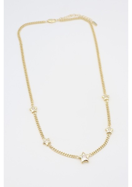 Shesra Yıldız Kolye Sarı 50 cm Vıp Serisi 14 K-10607 fırsatları