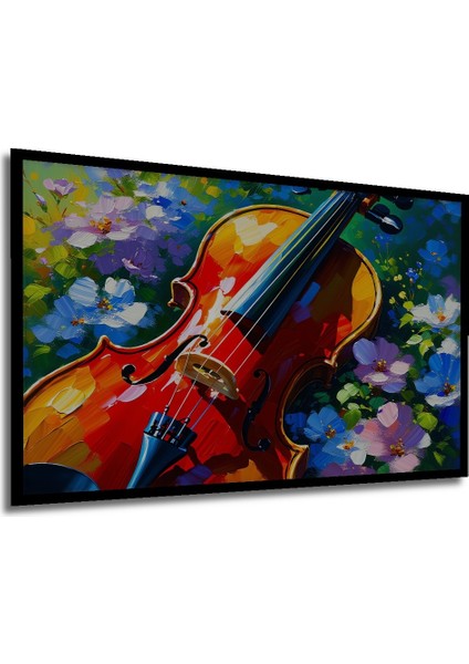 Yeşim Altın Çağlayan Yağlı Boya Görünümlü Dekoratif Ahşap Ev/işyeri/ofis Kare Tablo modelleri