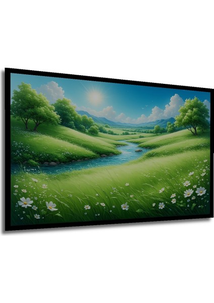 Pembe Gül Yağlı Boya Görünümlü Dekoratif Ahşap Ev/işyeri/ofis Yuvarlak Tablo modelleri