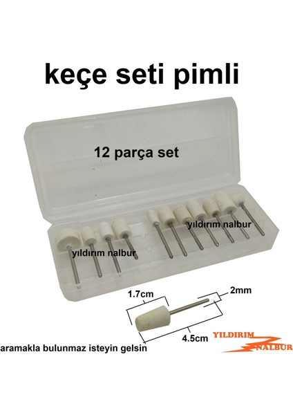 Keçe Seti 10 Parça Hobi Cila Parlatma Set Polisaj fiyatları