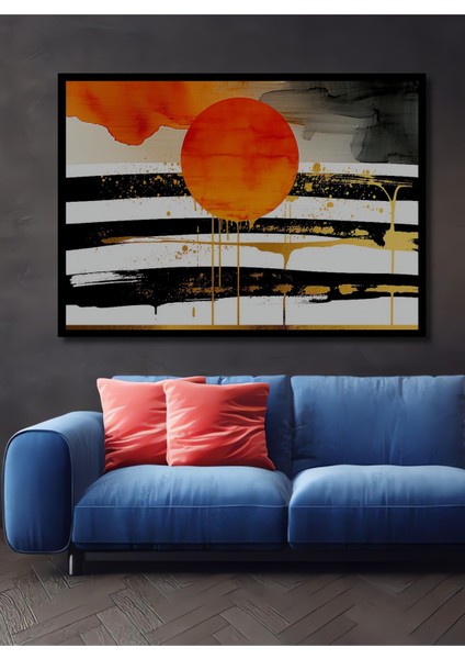 Çerçeve Görünümlü Osmanlı Zaferi Yağlı Boya Görünümlü Dekoratif Ahşap Ev/işyeri/ofis Kare Tablo