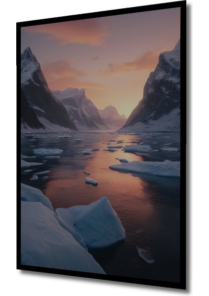 Çerçeve Görünümlü Kızıl Gezegenin Tutkulu Dansı Yağlı Boya Görünümlü Ahşap Ofis Kare Tablo fiyatları