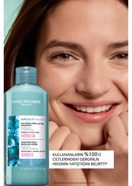 Yüz&makyaj Temizleme Micellar Sütü-Hassas Dahil Tüm Cilt-Pure Algue Sensitive Botanik Kompleks 400ML fırsatları