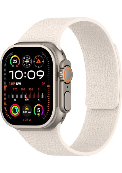 Apple Watch 11-10 42MM 9 8 7 41MM Se 6 5 4 40 2 3 38MM Uyumlu Manyetik Silikon Deri Dokulu Kordon fırsatları