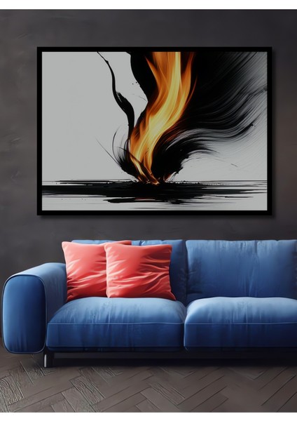 Çerçeve Görünümlü Buz Robotu Dijital Sanat Dekoratif Ahşap Ev/işyeri/ofis Kare Tablo