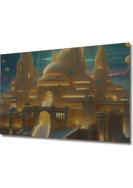 Kırmızı Sütunlar ve Küre Lamba Modern Sanat Dekoratif Ahşap Ev/işyeri/ofis Kare Tablo fiyatları