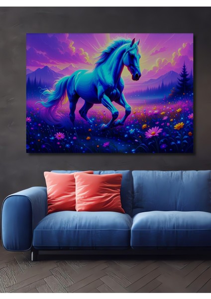 Soyut Piyano Tuşları Yağlı Boya Görünümlü Dekoratif Ahşap Ev/işyeri/ofis Kare Tablo