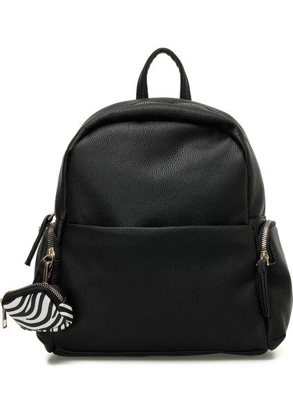 Ntrl Bzklu Srt 5pr Siyah Kadın Sırt Çantası