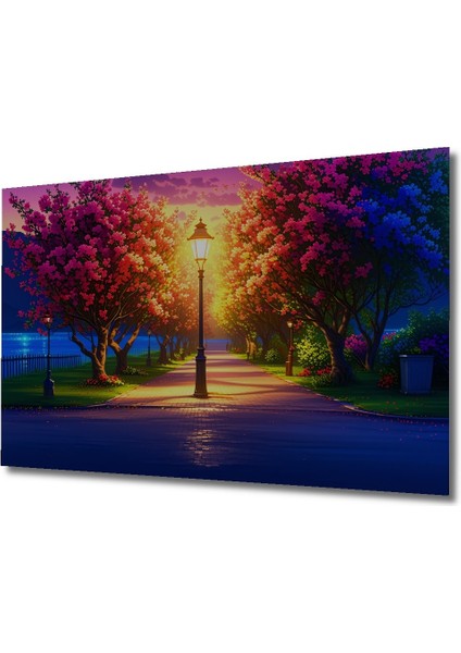 Alev Kor Ormanı Yağlı Boya Görünümlü Dekoratif Ahşap Ev/işyeri/ofis Kare Tablo fiyatları