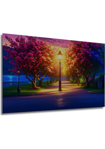 Alev Kor Ormanı Yağlı Boya Görünümlü Dekoratif Ahşap Ev/işyeri/ofis Kare Tablo modelleri