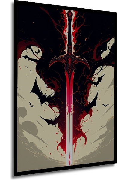 Çerçeve Görünümlü Epik Savaş Atları Yağlı Boya Görünümlü Dekoratif Ahşap Ev/işyeri/ofis Kare Tablo modelleri