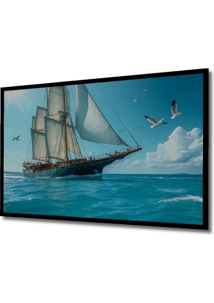 Çerçeve Görünümlü Kapadokya Masalımsı Gökyüzü Yağlı Boya Görünümlü Dekoratif Ahşap Ofis Kare Tablo fiyatları